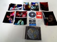 Meat Loaf signed Hell in a basket CD, Meat Loaf concert pass, together with Keith Richard,