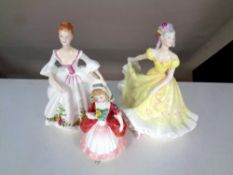 Three Royal Doulton figures to include Valerie HN2107,