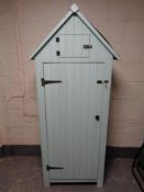 A sentry door garden shed, width 77 cm,
