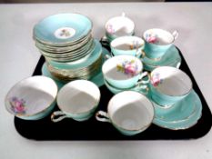 A tray containing a 36 piece Dainty bone china tea service