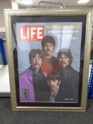 A 20th century Life Asia Edition poster featuring The Beatles,