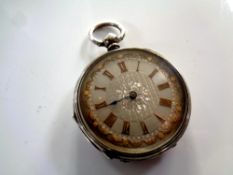 A continental silver pocket watch
