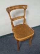 A bentwood kitchen chair