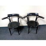 A pair of Bentwood armchairs