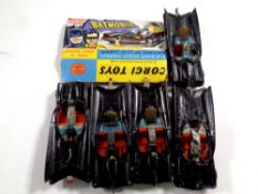 A collection of five Corgi Batmobile 267's with Batmobile box (a/f)