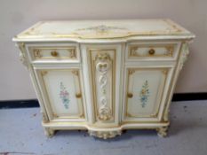 An Italian Silik Baroque style cabinet,