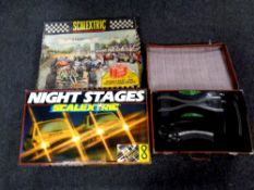 Two boxed Scalextric sets,