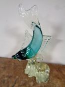 A 20th century Italian glass fish ornament