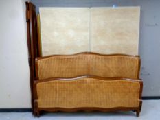 A Frank Hudson 6ft French style bergere bed frame