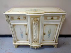 An Italian Silik Baroque style cabinet,