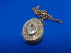 A vintage locket on chain