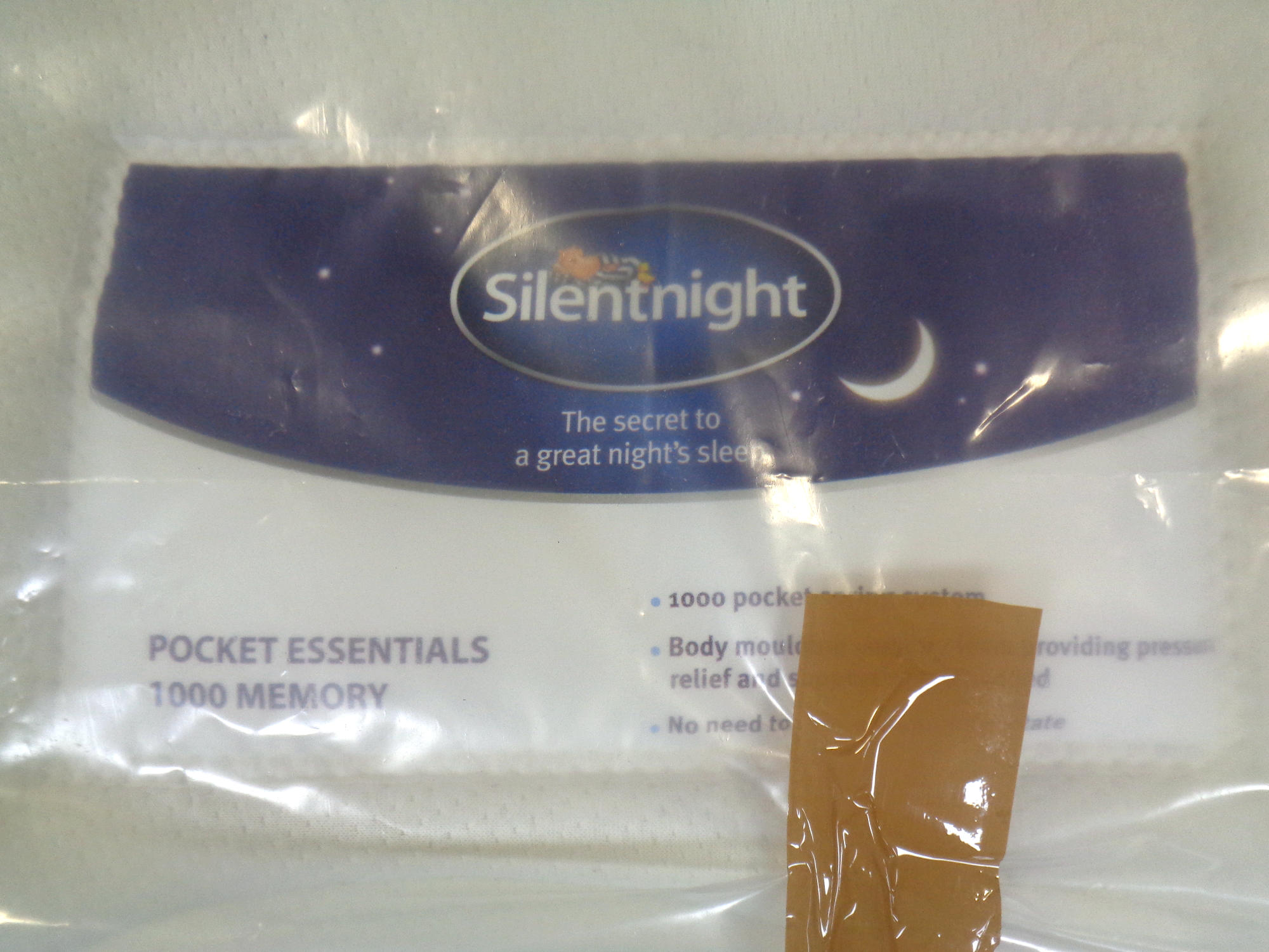 A Silent Night Pocket Essentials 1000 memory foam 4'6 mattress with storage divan and headboard - Image 2 of 2