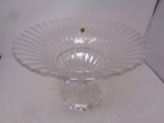 A French lead crystal comport