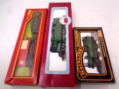 A Dapol 00 scale LNER 9522 locomotive together with a Hornby Railways 00 scale Lord of the Isles