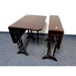 Two 19th century mahogany Sutherland tables