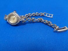 A decorative lady's marcasite watch