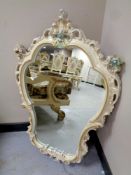 An Italian Silik Baroque style mirror,