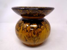 A 19th century Royal Doulton glazed pottery planter,