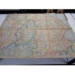 A 20th century fold out colour map,