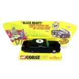 Vintage Corgi The Green Hornet Black Beauty die cast 1966 car in reproduction box.
