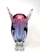 An Italian studio glass vase,