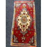 A small Afghan rug,