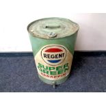 A 20th century over painted Regent Super Green paraffin canister