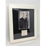 Prince Philip (1921-2021). Autograph mounted and framed.