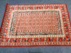 A Royal Herita woolen rug,