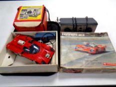 A tray containing a boxed Ferrari 512 M remote controlled car together with a Hornby and H and M