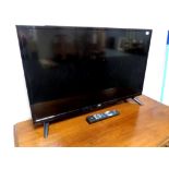 A JVC 32'' HD LED TV with remote