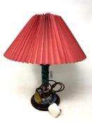 A Moorcroft table lamp