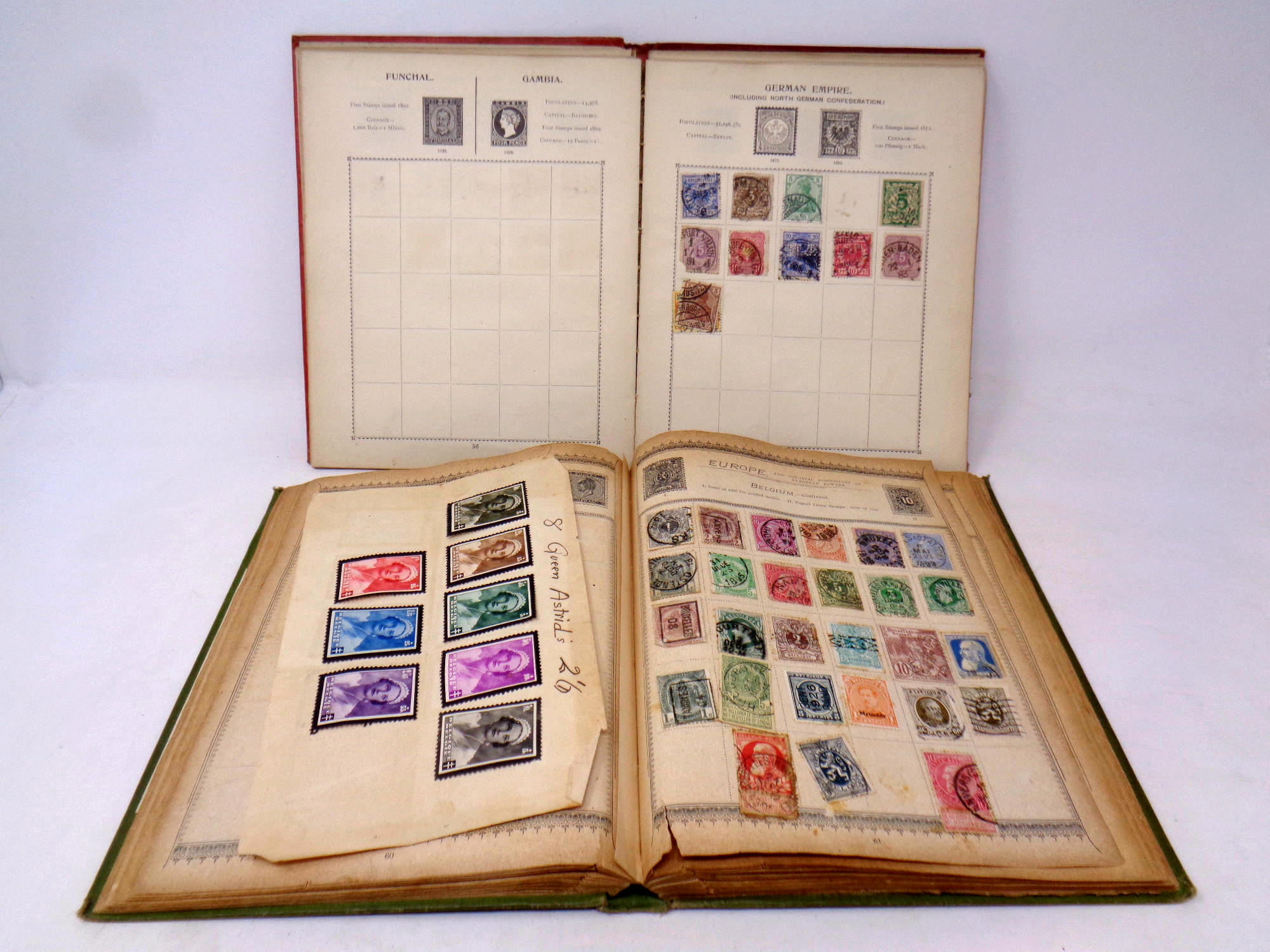 Two 20th century stamp albums containing stamps of the world