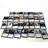 A collection of 30 Magic The Gathering playing cards