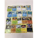 A collection of 20 Pokemon cards