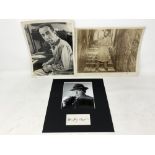 Humphrey Bogart mounted autograph with monochrome photo,