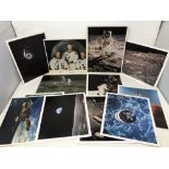 NASA - Vintage official 1970's lithographs of Buzz Aldrin on the Moon,