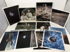 NASA - Vintage official 1970's lithographs of Buzz Aldrin on the Moon,