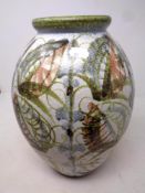 A Denby pottery vase,