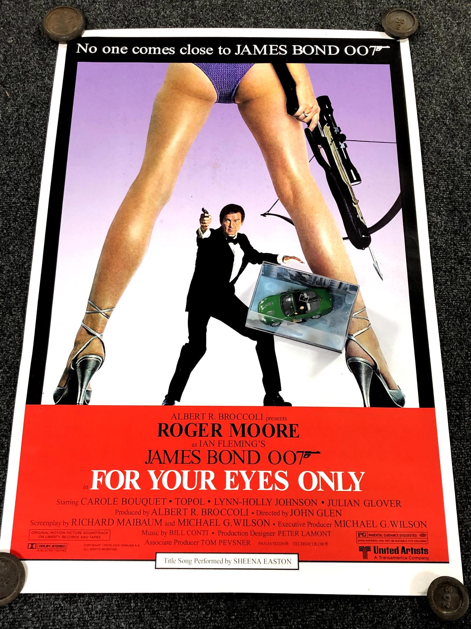James Bond - For your eyes only official movie poster,