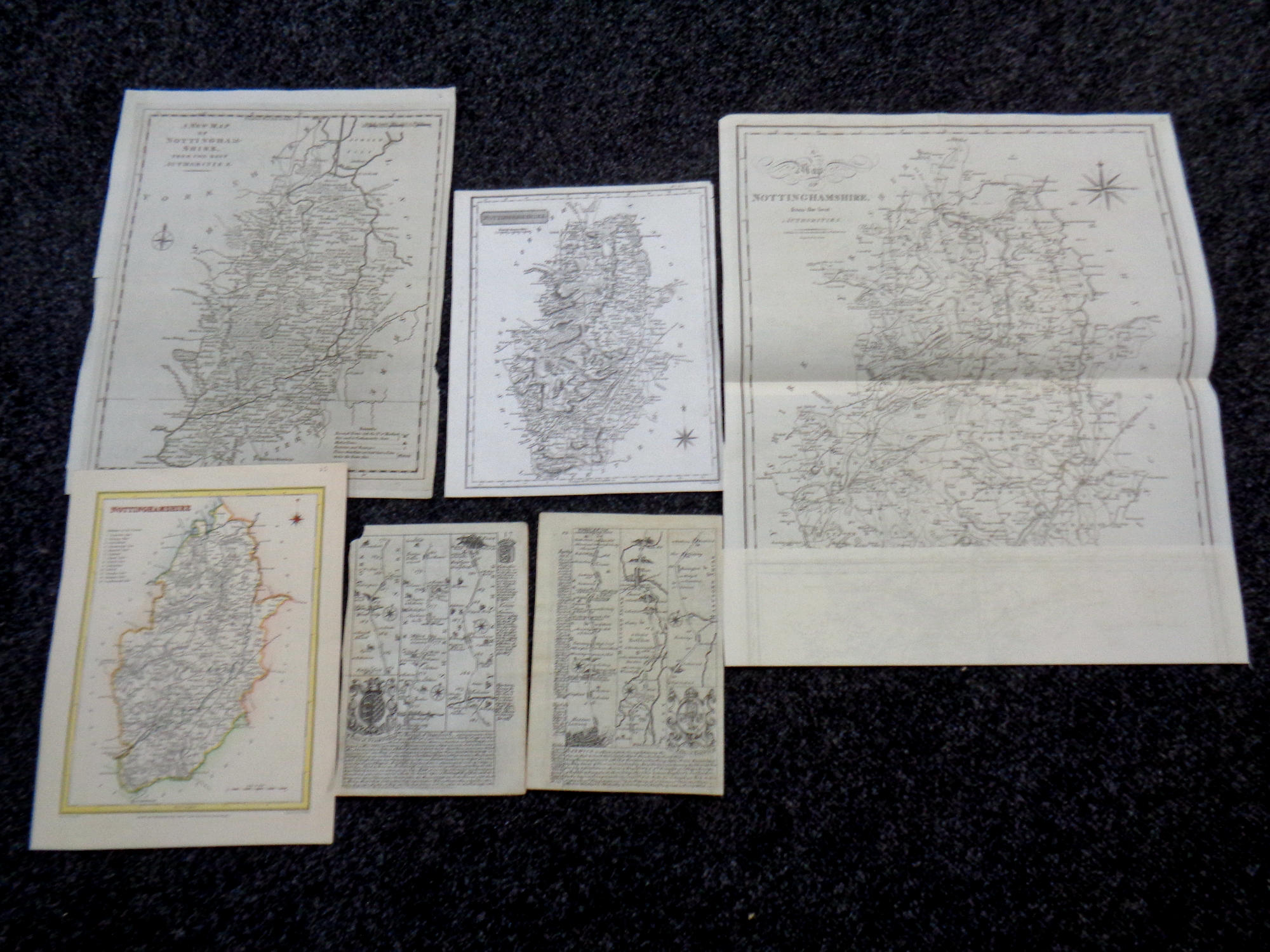 A collection of Georgian maps and charts relating to Nottingham (20), - Image 2 of 5