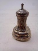 A Birmingham Silver pepper pot,