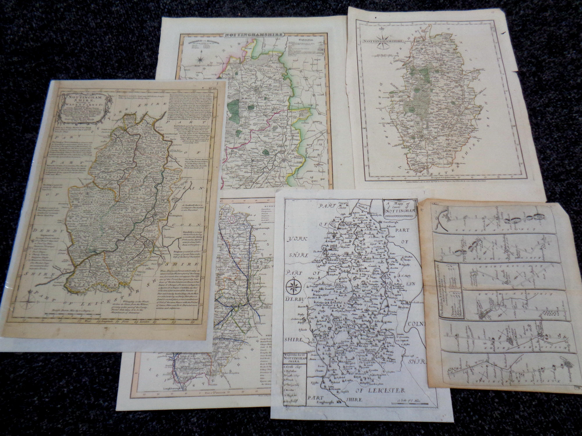 A collection of Georgian maps and charts relating to Nottingham (20), - Image 5 of 5