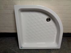 A Banos corner shower tray,