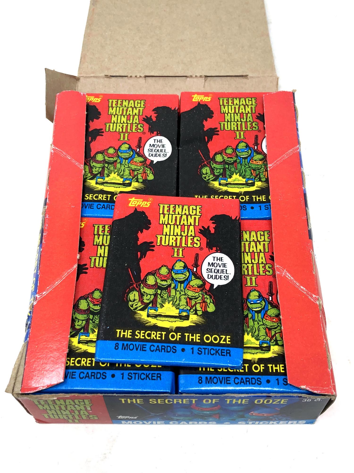 Vintage Topps Cards - Full 36 pack of Teenage Mutant Ninja Turtles II 1991 sticker packs, - Image 2 of 2