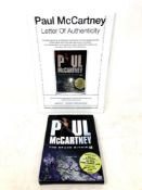Paul McCartney signed 'The space within US' dvd with photo at the signing and coa.