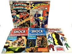 Comics 12 Cent- DC Superman #198 (1967), Captain America #201 (30 cent, 1976 Jack Kirby cover art),