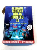Vintage Topps Cards - Full 36 pack of Teenage Mutant Ninja Turtles II 1991 sticker packs,