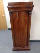 A 19th century mahogany sentry door cabinet fitted drawer above,