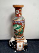 A Japanese vase, 61 cm,